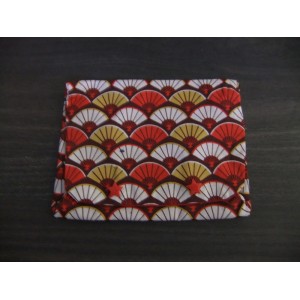 Trousse plate rouge/ocre jaune